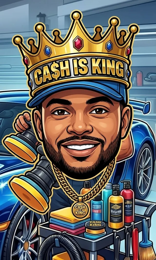 Cash is King sticker: Alexander wearing a gold crown